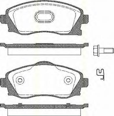 Klocki hamulcowe przednie tarczowe Opel 95519746