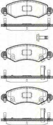 Klocki hamulcowe przednie tarczowe Opel 1605976