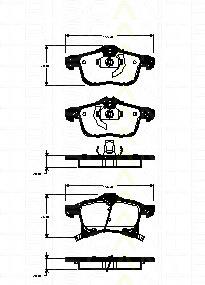 Klocki hamulcowe przednie tarczowe 95514416 Opel