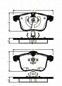 Klocki hamulcowe przednie tarczowe 93188113 General Motors
