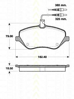 Do koszyka 425294 Peugeot/Citroen Klocki hamulcowe przednie tarczowe