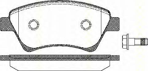301558 VALEO Klocki hamulcowe przednie tarczowe