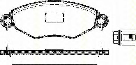 Klocki hamulcowe przednie tarczowe Peugeot/Citroen 1617254780 cena, od 16,40 USD
