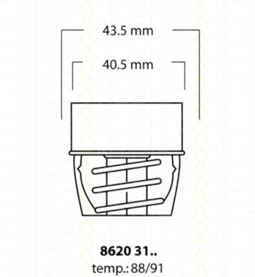Termostat TE0113 Magneti Marelli