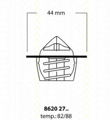 17670A78B01000 General Motors termostat