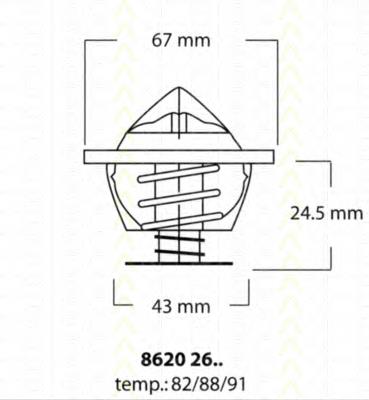 Termostat DT1044V Dayco