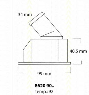 86209092 Triscan termostat