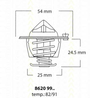 Termostat 500329622 Iveco