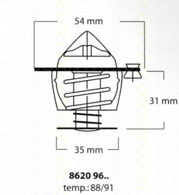 Termostat Ford ERT143 cena, od 11,38 USD