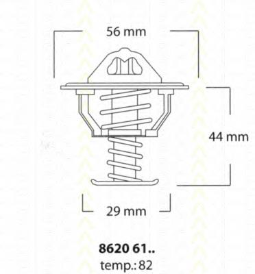 8620 6182 Triscan termostat