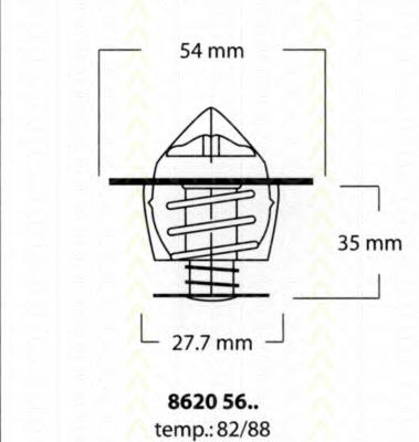 86205682 Triscan termostat