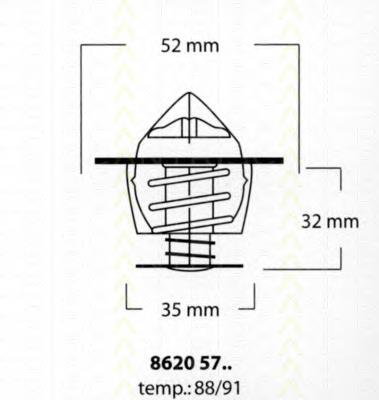 Termostat DT1028V Dayco