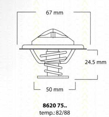 Termostat Renault (RVI) 7700703136 cena, od 16,80 USD