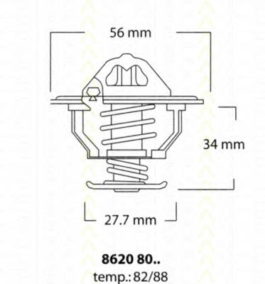 Termostat 9091603123 Toyota