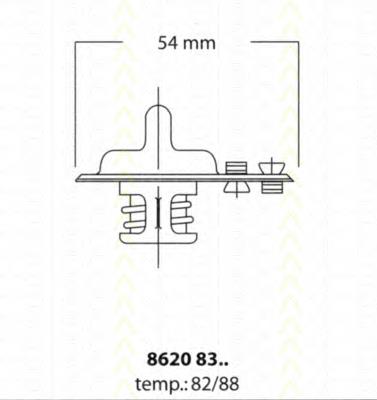 Termostat Fiat/Alfa/Lancia 9616090180