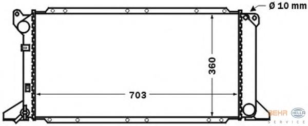 Chłodnica silnika NRF 54754