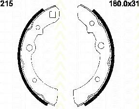 Klocki hamulcowe tylne bębnowe 43053S10A00 Honda