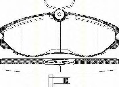 Klocki hamulcowe przednie tarczowe 1957042 Ford