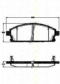 Klocki hamulcowe przednie tarczowe Nissan/Infiniti D10608H785