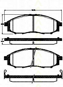 Klocki hamulcowe przednie tarczowe Nissan/Infiniti 410607Z026 cena, od 29,33 USD
