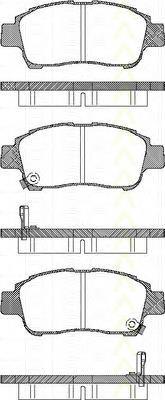 Klocki hamulcowe przednie tarczowe 0446559010 Toyota