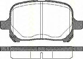 Do koszyka 0446533290 Toyota Klocki hamulcowe przednie tarczowe