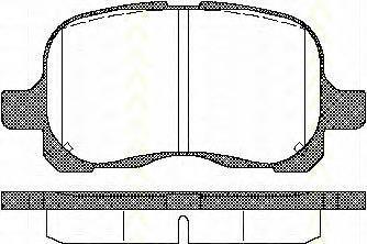 Klocki hamulcowe przednie tarczowe Toyota 0446502010 cena, od 26,36 USD