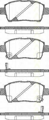 Klocki hamulcowe przednie tarczowe Toyota 04465YZZE2 cena, od 17,06 USD