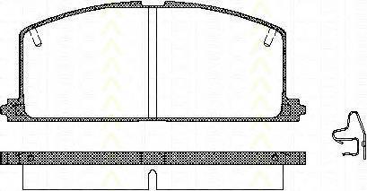 Do koszyka 0446532021 Toyota Klocki hamulcowe przednie tarczowe