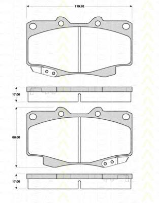 Klocki hamulcowe przednie tarczowe Fremax FBP1809 cena, od 28,97 USD