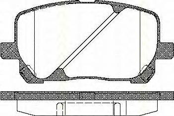 Do koszyka 0446544050 Toyota Klocki hamulcowe przednie tarczowe