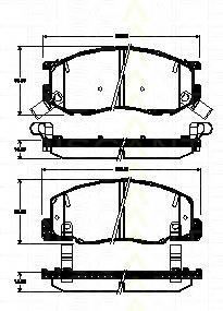 0446528340 Toyota Klocki hamulcowe przednie tarczowe