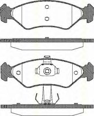 Do koszyka 6188427 Ford Klocki hamulcowe przednie tarczowe
