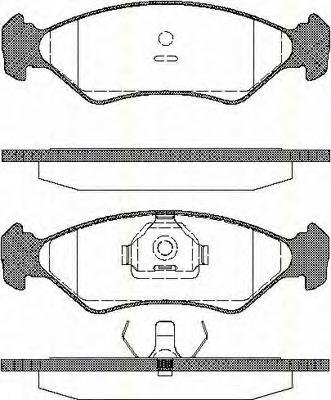 Klocki hamulcowe przednie tarczowe 1465126 Ford