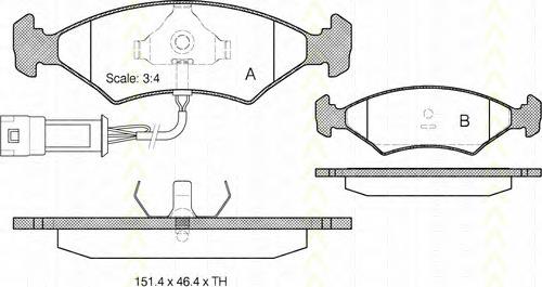 1042688 Ford Klocki hamulcowe przednie tarczowe