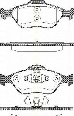 1101464 Ford Klocki hamulcowe przednie tarczowe