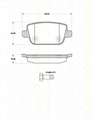 5581071L00000 Suzuki Klocki hamulcowe przednie tarczowe