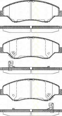 Do koszyka SP1118 Hyundai/Kia Klocki hamulcowe przednie tarczowe