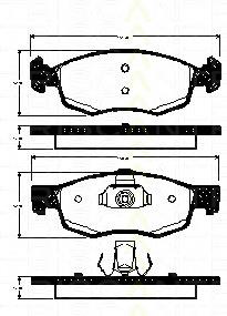 Klocki hamulcowe przednie tarczowe 71770964 Fiat/Alfa/Lancia