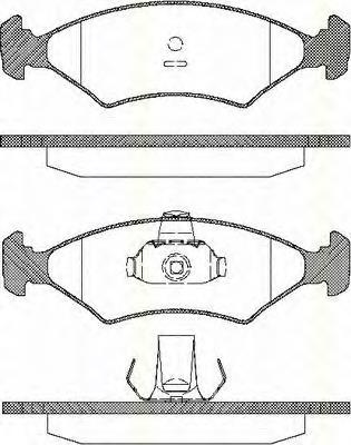 Klocki hamulcowe przednie tarczowe 5018899 Ford