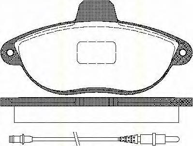 Klocki hamulcowe przednie tarczowe 425151 Peugeot/Citroen