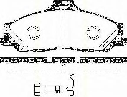 Do koszyka 4509526 Ford Klocki hamulcowe przednie tarczowe