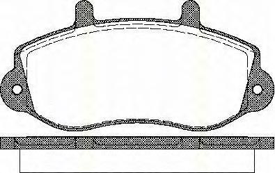 Do koszyka 7701207166 Renault (RVI) Klocki hamulcowe przednie tarczowe