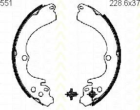 Do koszyka 26298AA040 Subaru Klocki hamulcowe tylne bębnowe