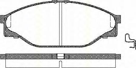 Do koszyka 0446526030 Toyota Klocki hamulcowe przednie tarczowe