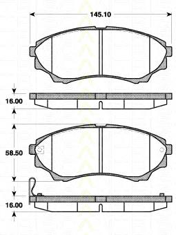 Klocki hamulcowe przednie tarczowe Ford 1356600 cena, od 28,72 USD