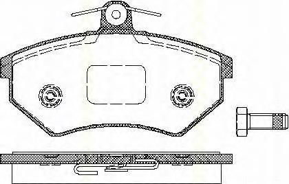 811010975 Triscan klocki hamulcowe przednie tarczowe