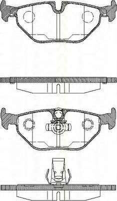 811011003 Triscan okładziny (klocki do hamulców tarczowych tylne)