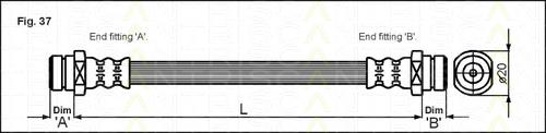 Przewód hamulcowy tylny Hyundai/Kia 587371A000 cena, od 11,77 USD