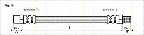 Przewód hamulcowy przedni Mercedes A1404200048 cena, od 9,02 USD